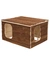 TRIXIE Haus Hilke mit Raufe Rindenholz
