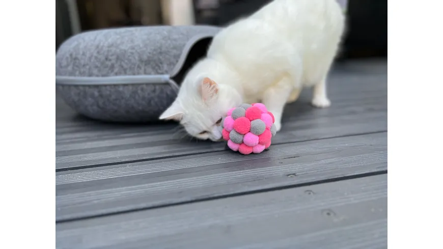 Aumüller Herz Cord Katzenspielkissen Pastell Kaufe Produktbild-Vorschau 9